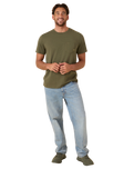 OK Flag Pocket T-Shirt in Olive Night