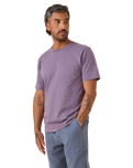 OK Flag Pocket T-Shirt in Purple Aster