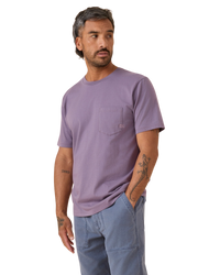 OK Flag Pocket T-Shirt in Purple Aster