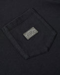 Industrial Label Pocket T-Shirt in Washed Black