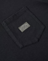 Industrial Label Pocket T-Shirt in Washed Black