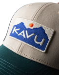 The Kavu Mens Low Tide Trucker Cap in Treeline Mix