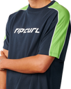 The Rip Curl Mens Archive Up Top Panel T-Shirt in Dark Navy