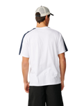The Rip Curl Mens Archive Up Top Panel T-Shirt in White
