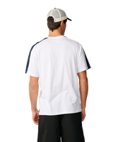 The Rip Curl Mens Archive Up Top Panel T-Shirt in White