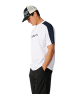 The Rip Curl Mens Archive Up Top Panel T-Shirt in White