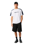 The Rip Curl Mens Archive Up Top Panel T-Shirt in White
