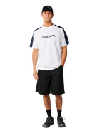 The Rip Curl Mens Archive Up Top Panel T-Shirt in White