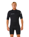 Trad 2mm Back Zip Shorty Wetsuit in Black