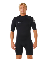 Trad 2mm Back Zip Shorty Wetsuit in Black