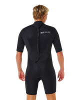 Trad 2mm Back Zip Shorty Wetsuit in Black
