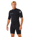 Trad 2mm Back Zip Shorty Wetsuit in Black