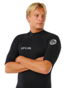 Trad 2mm Back Zip Shorty Wetsuit in Black