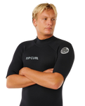 Trad 2mm Back Zip Shorty Wetsuit in Black