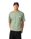 The Rip Curl Mens Heritage Icon T-Shirt in Sage
