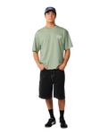 The Rip Curl Mens Heritage Icon T-Shirt in Sage