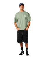 The Rip Curl Mens Heritage Icon T-Shirt in Sage