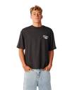 The Rip Curl Mens Heritage Icon T-Shirt in Washed Black