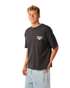 The Rip Curl Mens Heritage Icon T-Shirt in Washed Black