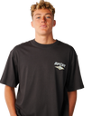 The Rip Curl Mens Heritage Icon T-Shirt in Washed Black