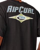 The Rip Curl Mens Heritage Icon T-Shirt in Washed Black