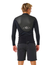 Omega 1.5mm Long Sleeve Rash Vest in Black