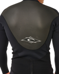 Omega 1.5mm Long Sleeve Rash Vest in Black