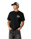 The Rip Curl Mens Archive Ripped T-Shirt in Black