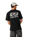 The Rip Curl Mens Archive Ripped T-Shirt in Black