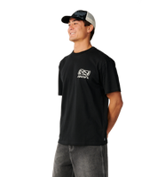 The Rip Curl Mens Archive Ripped T-Shirt in Black