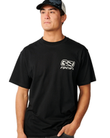 The Rip Curl Mens Archive Ripped T-Shirt in Black