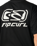 The Rip Curl Mens Archive Ripped T-Shirt in Black