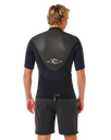 Omega 1.5mm Short Sleeved Rash Vest in Black