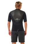 Omega 1.5mm Short Sleeved Rash Vest in Black