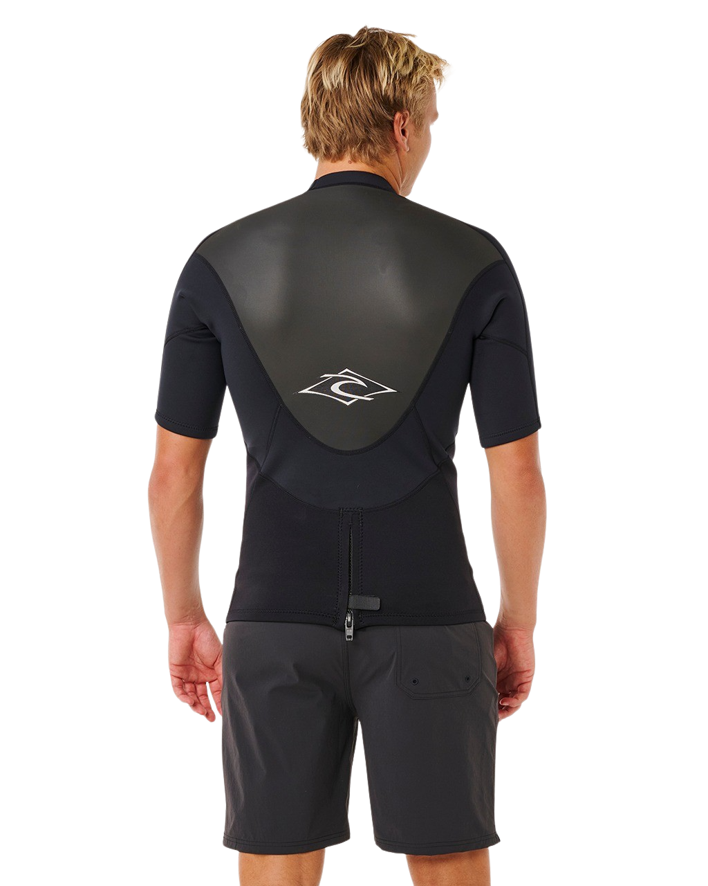 Omega 1.5mm Short Sleeved Rash Vest in Black
