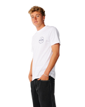 The Rip Curl Mens Staple T-Shirt in White