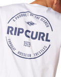 The Rip Curl Mens Staple T-Shirt in White