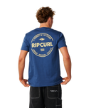 The Rip Curl Mens Staple T-Shirt in Light Navy