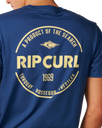 The Rip Curl Mens Staple T-Shirt in Light Navy