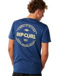 The Rip Curl Mens Staple T-Shirt in Light Navy