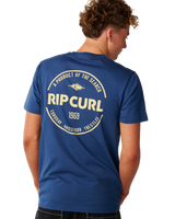 The Rip Curl Mens Staple T-Shirt in Light Navy
