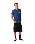 The Rip Curl Mens Staple T-Shirt in Light Navy