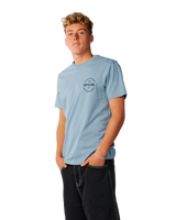 The Rip Curl Mens Staple T-Shirt in Citadel Blue