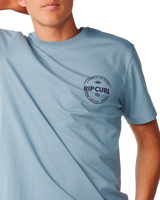 The Rip Curl Mens Staple T-Shirt in Citadel Blue