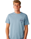 The Rip Curl Mens Staple T-Shirt in Citadel Blue