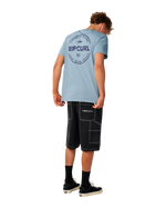 The Rip Curl Mens Staple T-Shirt in Citadel Blue