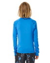 Boys Waves UPF Long Sleeved Rash Vest in Blue Gum