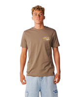 The Rip Curl Mens S-Series VC Peaks T-Shirt in Walnut