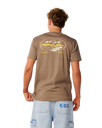 The Rip Curl Mens S-Series VC Peaks T-Shirt in Walnut