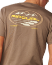 The Rip Curl Mens S-Series VC Peaks T-Shirt in Walnut